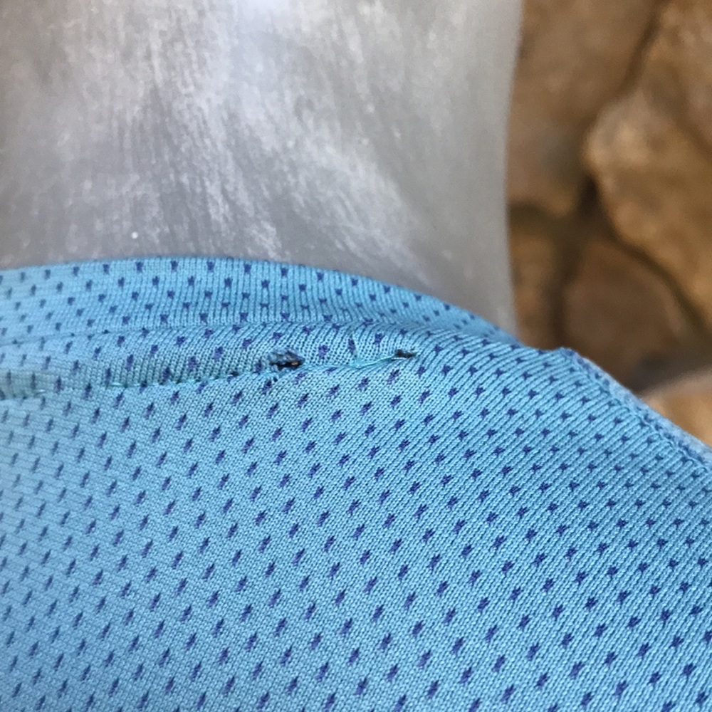 Nike Running Zonal Cooling Short Sleeve Blue Shirt Men's Medium - Picture 10 of 10